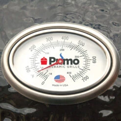 Primo Large Round Charcoal Ceramic Kamado Grill -BBQ Haven Shop Primo Large Round Charcoal Ceramic Kamado Grill 771 Thermometer