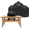Primo Premium Grill Cover For Table-Mounted Primo Grills - Fits Primo Oval XL 400 And Oval LG 300 On Curved Cypress Kamado Table