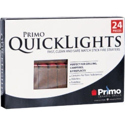 Primo Quick Lights Charcoal Firestarters - 24-Piece Box -BBQ Haven Shop Primo Quick Lights Charcoal Firestarters 24 Piece Box 609
