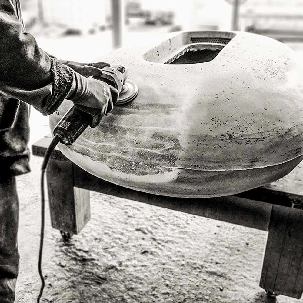 Prism Hardscapes Embarcadero Pedestal 31-Inch Round 65,000 BTU Natural Gas Fire Pit Bowl - Cafe 6 Prism Hardscapes Embarcadero Pedestal 31-Inch Round 65,000 BTU Natural Gas Fire Pit Bowl - Cafe - Image 6