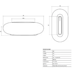 Prism Hardscapes Pebble 56-Inch 65,000 BTU Propane Gas Fire Pit Bowl - Pewter -BBQ Haven Shop Prism Hardscapes Fire Pits Pebble PH 410 4NG 56 Inch 65 000 BTU Natural Gas Fire Pit Bowl Pewter Spec