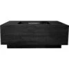 Prism Hardscapes Tavola 3 48-Inch 65,000 BTU Propane Gas Square Fire Pit Table - Ebony