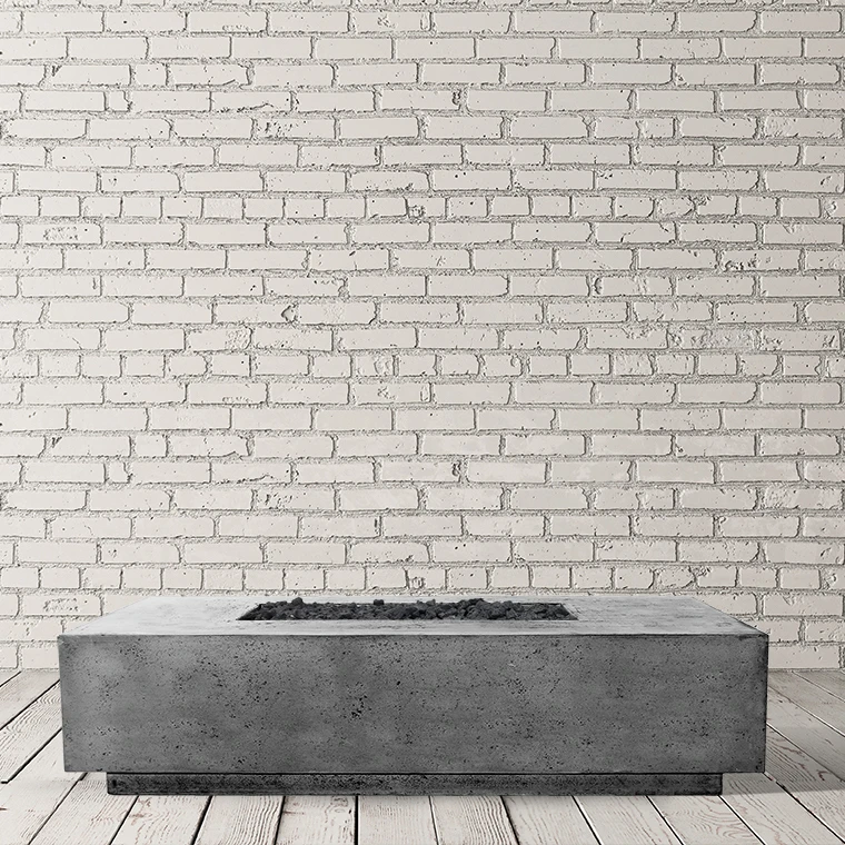 Prism Hardscapes Tavola 4 66-Inch 65,000 BTU Natural Gas Rectangular Fire Pit Table - Pewter 6 Prism Hardscapes Tavola 4 66-Inch 65,000 BTU Natural Gas Rectangular Fire Pit Table - Pewter - Image 6