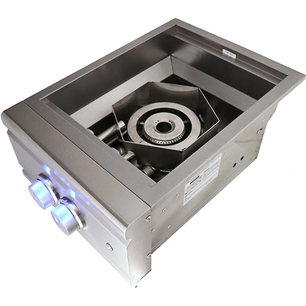 RCS Cutlass Pro Series 60,000 BTU Built-In Natural Gas Power Burner With Stainless Steel Lid 3 RCS Cutlass Pro Series 60,000 BTU Built-In Natural Gas Power Burner With Stainless Steel Lid - Image 3