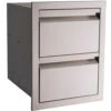 RCS Valiant Series 17-Inch Stainless Steel Soft-Close Double Access Drawer