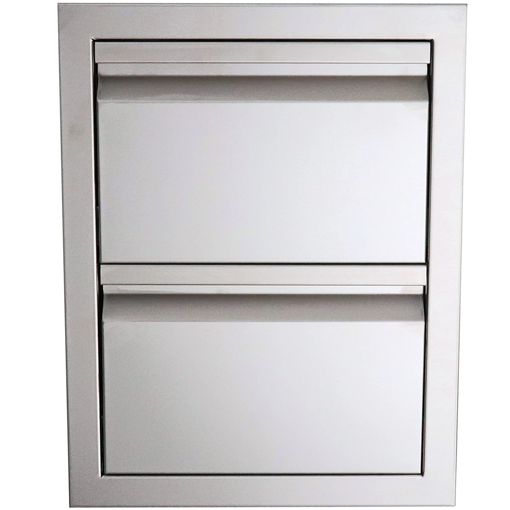 RCS Valiant Series 17-Inch Stainless Steel Soft-Close Double Access Drawer 2 RCS Valiant Series 17-Inch Stainless Steel Soft-Close Double Access Drawer - Image 2