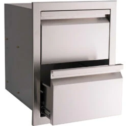RCS Valiant Series 17-Inch Stainless Steel Soft-Close Double Access Drawer 5 RCS Valiant Series 17-Inch Stainless Steel Soft-Close Double Access Drawer -BBQ Haven Shop RCS Valiant Series 17 Inch Stainless Steel Soft Close Double Access Drawer VDR1 Open