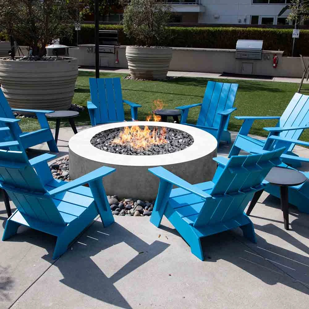 Prism Hardscapes Rotondo 80-Inch Round 125,000 BTU Natural Gas Match Lit Fire Pit Table - Cafe 2 Prism Hardscapes Rotondo 80-Inch Round 125,000 BTU Natural Gas Match Lit Fire Pit Table - Cafe - Image 2