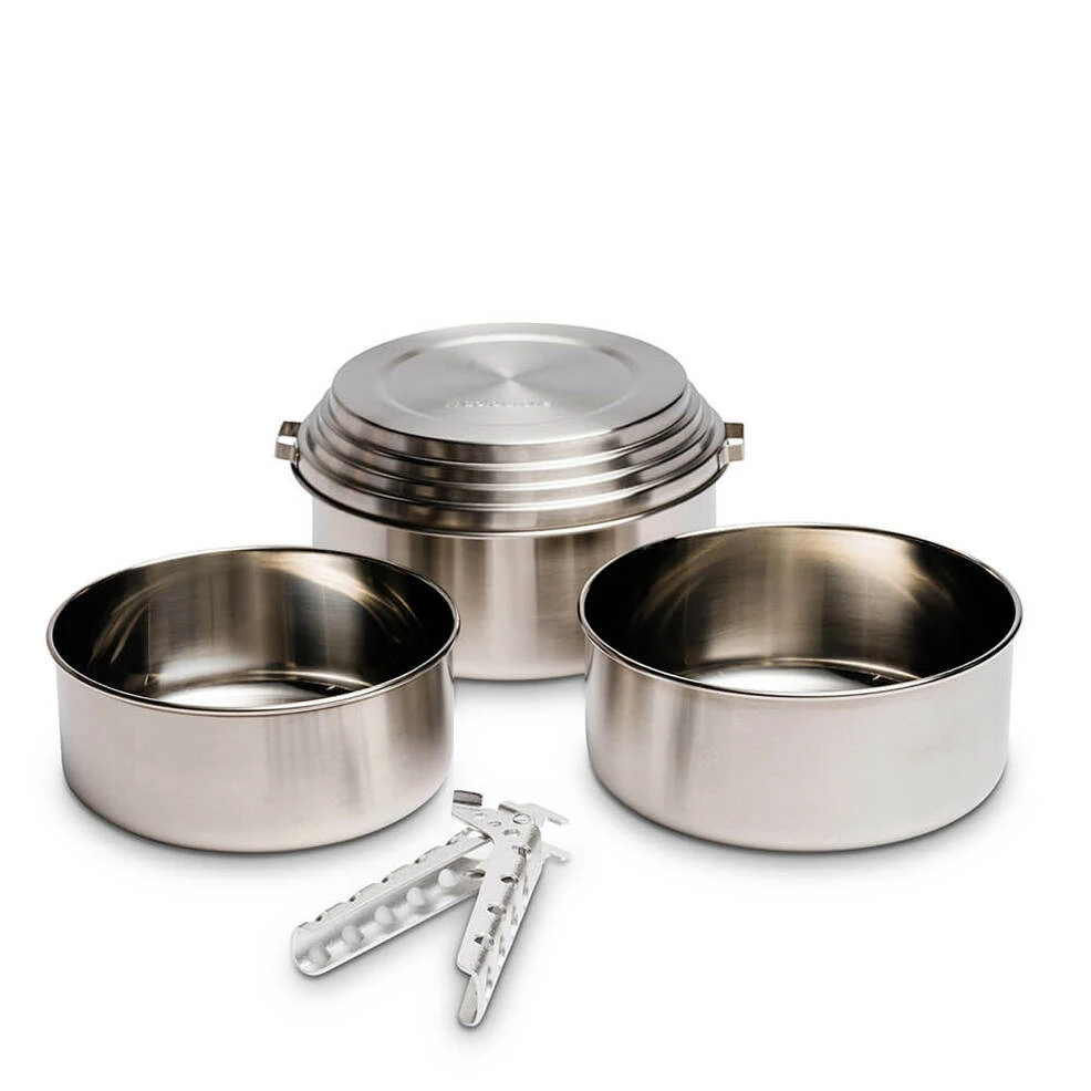 Solo Stove Stainless Steel 3 Pot Set For Camping 1 Solo Stove Stainless Steel 3 Pot Set For Camping