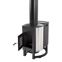 Solo Stove 72,000 BTU Pellet-Fueled Freestanding Tower Patio Heater -BBQ Haven Shop SSTower Open Door