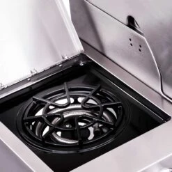 Saber Grills Elite SSE 18,000 BTU Built-In Natural Gas Double Side Burner With LED Lighting & Stainless Steel Lid -BBQ Haven Shop Saber Grills Elite SSE 18 000 BTU Built In Natural Gas Double Side Burner K00SB5317 Burner