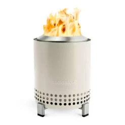 Solo Stove Mesa 5-Inch Round Stainless Steel Wood Burning Tabletop Fire Pit - Bone