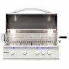 Summerset Grills Sizzler Pro 32-Inch 4-Burner Built-In Natural Gas Grill With Rear Infrared Burner