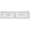 Summerset Grills 32-Inch Stainless Steel Flush Mount Horizontal Double Access Drawer