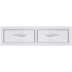 Summerset Grills 32-Inch Stainless Steel Flush Mount Horizontal Double Access Drawer