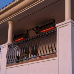 SunStar 48-Inch 35,000 BTU Marine Grade Stainless Steel Natural Gas Infrared Patio Heater With Switch, Remote, Heat Shield And Fixed Mounting Kit -BBQ Haven Shop SunStar 48 Inch 35 000 BTU Marine Grade Stainless Steel Natural Gas Infrared Patio Heater with Switch Remote Heat Shield and Fixed Mounting Kit N10 MGL0 Patio