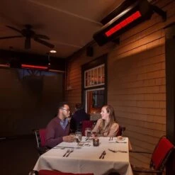 SunStar 48-Inch 35,000 BTU Natural Gas Infrared Patio Heater With Switch And Adjustable Mounting Kit -BBQ Haven Shop SunStar 48 Inch 35 000 BTU Natural Gas Infrared Patio Heater with Switch and Adjustable Mounting Kit N7 SGL1560 Lifestyle