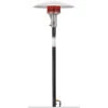 Sunglo 50,000 BTU Natural Gas Permanent Post-Mount 24-Volt Patio Heater With Standing Pilot - Black