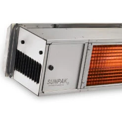 Sunpak S25 48-Inch 25,000 BTU Natural Gas Infrared Patio Heater - Stainless Steel