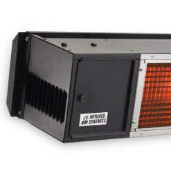 Sunpak TSH 48-Inch 34,000 BTU Natural Gas Two-Stage Infrared Patio Heater With Remote - Powder Coated Black -BBQ Haven Shop Sunpak TSR 48 Inch 34000 BTU Natural Gas Two Stage Infrared Patio Heater with Remote Powder Coated Black S34 B TSR NAT Detailed View