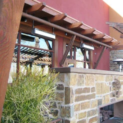 Sunpak TSR 48-Inch 34,000 BTU Natural Gas Two-Stage Infrared Patio Heater With Remote - Stainless Steel -BBQ Haven Shop Sunpak TSR 48 Inch 34000 BTU Natural Gas Two Stage Infrared Patio Heater with Remote Stainless Steel S34 S TSR NAT Lifestyle 1