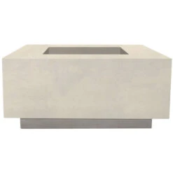 Prism Hardscapes Tavola 2 36-Inch 65,000 BTU Natural Gas Square Fire Pit Table - Coastal