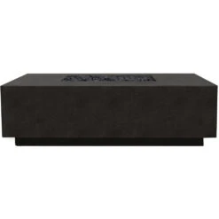 Prism Hardscapes Tavola 7 60-Inch 65,000 BTU Propane Gas Rectangular Fire Pit Table - Ebony