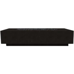 Prism Hardscapes Tavola 72 72-Inch 65,000 BTU Natural Gas Rectangular Fire Pit Table - Ebony