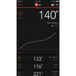 Weber Grills IGrill 2 Wireless Bluetooth Grill Thermometer With 2 Pro-Meat Probes 16 Weber Grills IGrill 2 Wireless Bluetooth Grill Thermometer With 2 Pro-Meat Probes -BBQ Haven Shop Weber 7203 iGrill 2 bluetooth thermometer App Temp Detail