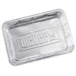 Weber Grills 13-Inch X 9-Inch Large Aluminum Drip Pan Liners - 10 Pack -BBQ Haven Shop Weber Grills 13 Inch x 9 Inch Large Aluminum Drip Pan Liners 10 Pack 6416 Top View