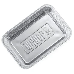 Weber Grills 8-Inch X 6-Inch Small Aluminum Drip Pan Liners For Spirit, Genesis, Genesis II/LX 200 And 300, And Q Gas Grills - 10 Pack 6 Weber Grills 8-Inch X 6-Inch Small Aluminum Drip Pan Liners For Spirit, Genesis, Genesis II/LX 200 And 300, And Q Gas Grills - 10 Pack -BBQ Haven Shop Weber Grills 8 Inch x 6 Inch Small Aluminum Drip Pan Liners for Spirit Genesis Genesis II LX 200 and 300 and Q Gas Grills 10 Pack 6415 Angle View