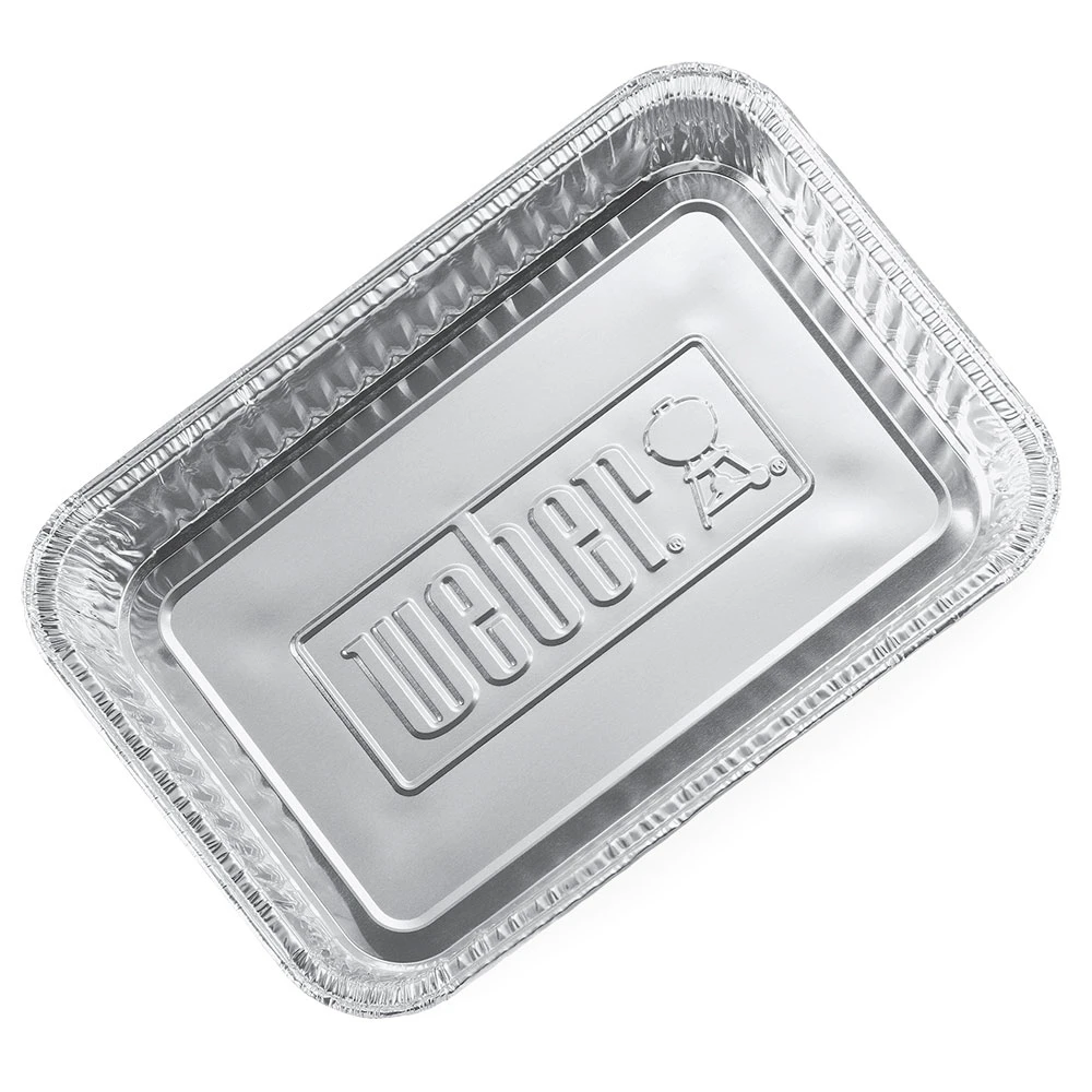 Weber Grills 8-Inch X 6-Inch Small Aluminum Drip Pan Liners For Spirit, Genesis, Genesis II/LX 200 And 300, And Q Gas Grills - 10 Pack 3 Weber Grills 8-Inch X 6-Inch Small Aluminum Drip Pan Liners For Spirit, Genesis, Genesis II/LX 200 And 300, And Q Gas Grills - 10 Pack - Image 3