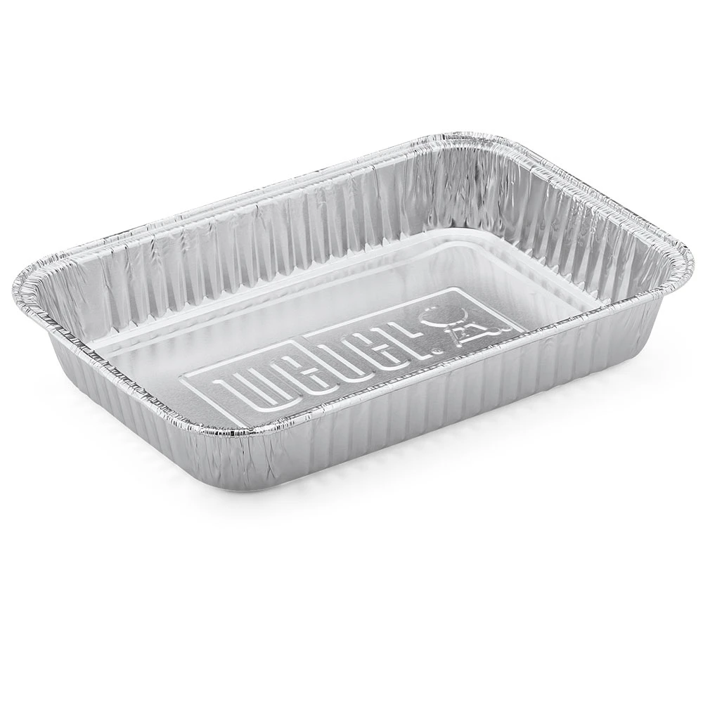 Weber Grills 8-Inch X 6-Inch Small Aluminum Drip Pan Liners For Spirit, Genesis, Genesis II/LX 200 And 300, And Q Gas Grills - 10 Pack 4 Weber Grills 8-Inch X 6-Inch Small Aluminum Drip Pan Liners For Spirit, Genesis, Genesis II/LX 200 And 300, And Q Gas Grills - 10 Pack - Image 4