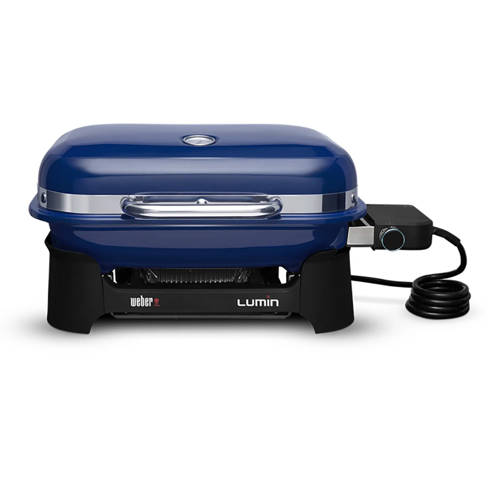 Weber Grills Lumin 1000 Compact 23-Inch 120V Portable Electric Grill - Deep Ocean Blue 1 Weber Grills Lumin 1000 Compact 23-Inch 120V Portable Electric Grill - Deep Ocean Blue