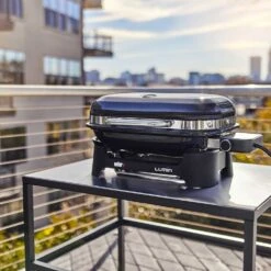 Weber Grills Lumin 1000 Compact 23-Inch 120V Portable Electric Grill - Yellow -BBQ Haven Shop Weber Grills Lumin 1000 Compact 23 Inch 120V Portable Electric Grill Lifestyle
