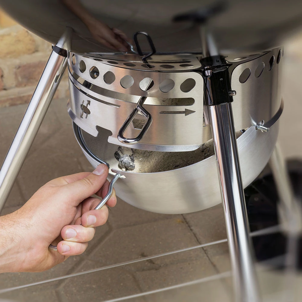 Weber Grills Master Touch 22-Inch Charcoal Grill With Gourmet BBQ System Cooking Grate - Smoke 5 Weber Grills Master Touch 22-Inch Charcoal Grill With Gourmet BBQ System Cooking Grate - Smoke - Image 5