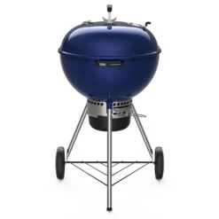 Weber Grills Master Touch 22-Inch Charcoal Grill With Gourmet BBQ System Cooking Grate - Deep Ocean Blue