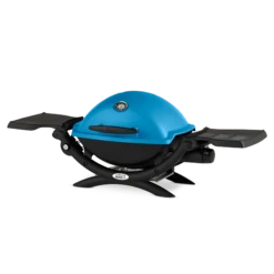 Weber Grills Q 1200 Portable Propane Gas Grill - Blue -BBQ Haven Shop Weber Grills Q 1200 Portable Propane Gas Grill Blue 51080001 Left