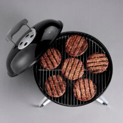 Weber Grills Smokey Joe 14-Inch Portable Charcoal Grill - Black -BBQ Haven Shop Weber Grills Smokey Joe 14 Inch Portable Charcoal Grill Black 10020 Burgers on Grill