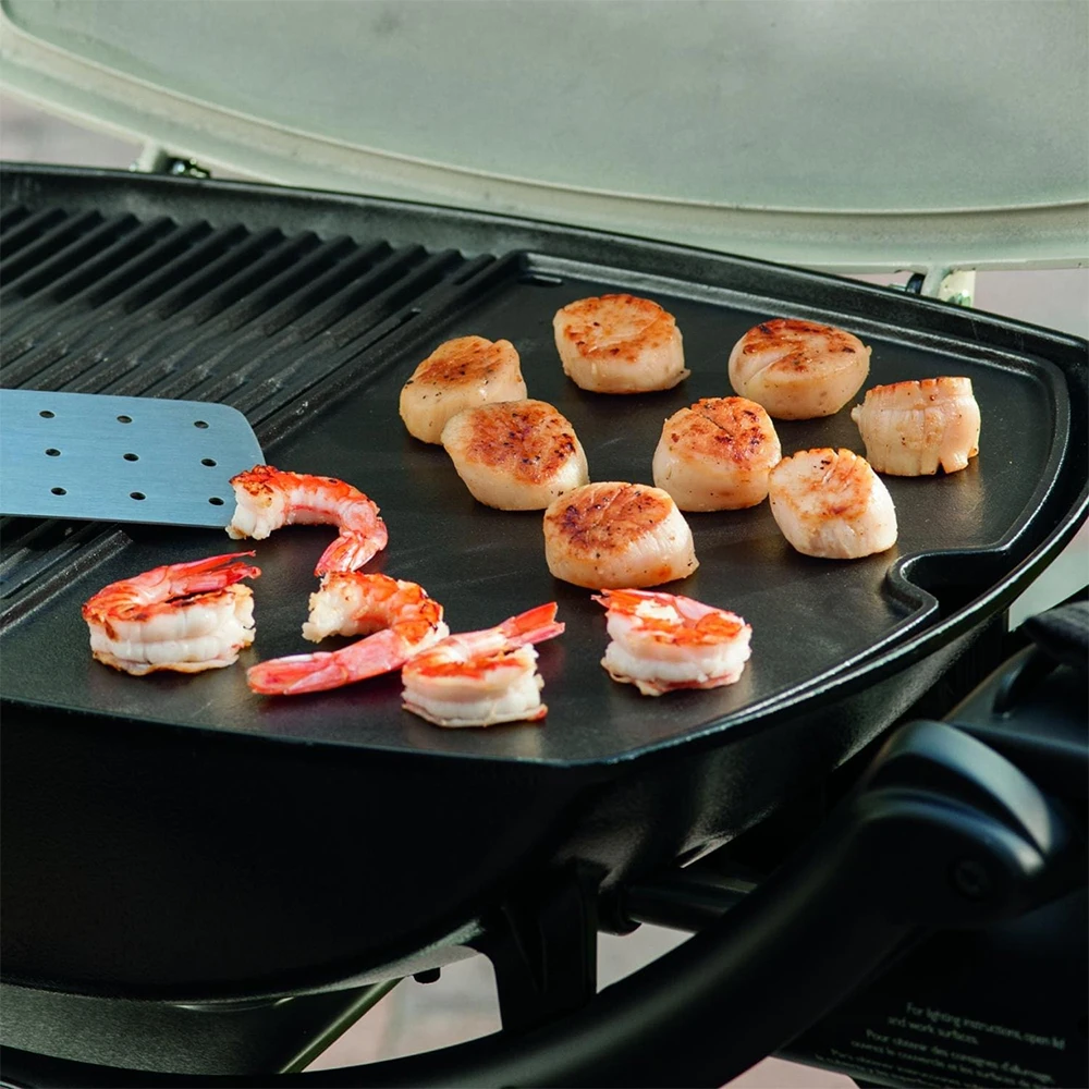 Weber Grills Porcelain-Enameled Cast Iron BBQ Griddle For Q 200/2000 Gas Grills 2 Weber Grills Porcelain-Enameled Cast Iron BBQ Griddle For Q 200/2000 Gas Grills - Image 2