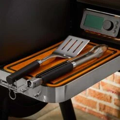 Weber Grills Precision Grill Tongs & Spatula -BBQ Haven Shop Weber Precision Grill Tongs Spatula lifestyle