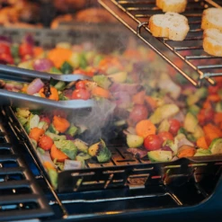 Weber Grills Crafted Roasting Basket -BBQ Haven Shop Weber crafted roasting basket lifestyle