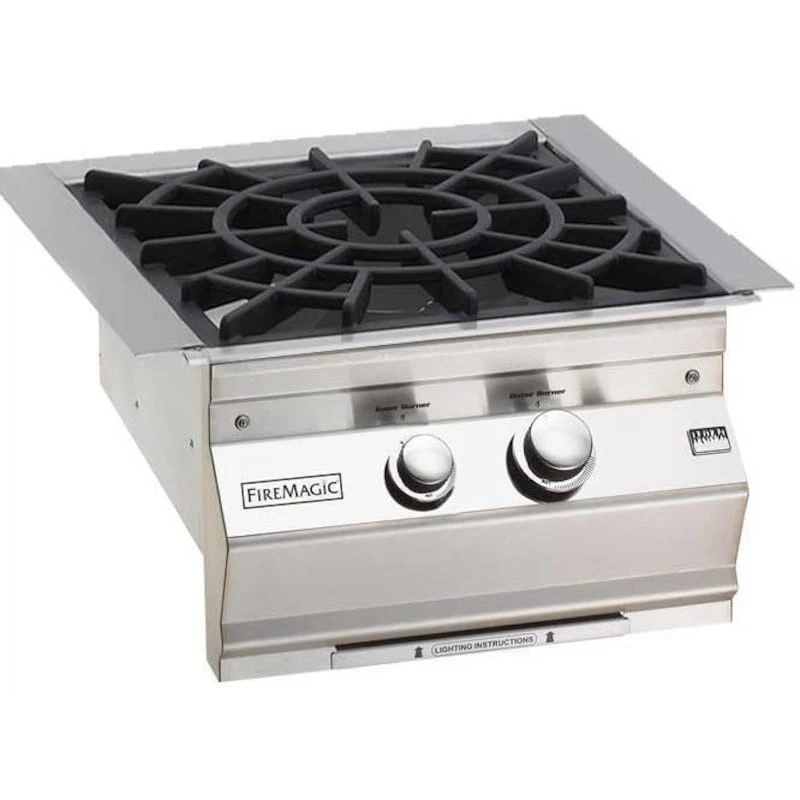 Fire Magic Aurora 60,000 BTU Built-In Natural Gas Power Burner With Porcelain Coated Cast Iron Grid 1 Fire Magic Aurora 60,000 BTU Built-In Natural Gas Power Burner With Porcelain Coated Cast Iron Grid