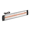 Infratech C-Series 33-Inch 1500W Single Element Electric Infrared Comfort Garage Heater With Plug - 120V - Black
