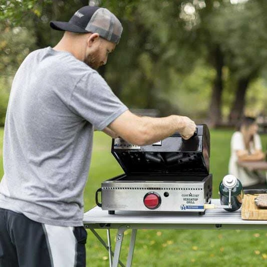 Camp Chef VersaTop 14-Inch Portable Flat Top Propane Gas Grill System With Griddle 6 Camp Chef VersaTop 14-Inch Portable Flat Top Propane Gas Grill System With Griddle - Image 6
