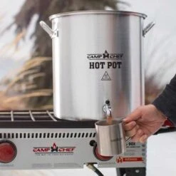 Camp Chef 32-Quart Aluminum Hot Water Pot With Spigot -BBQ Haven Shop hotpot 5