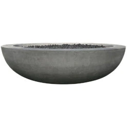 Prism Hardscapes Moderno 70 70-Inch 250,000 BTU Natural Gas Round Fire Pit Bowl With Electronic Ignition - Natural