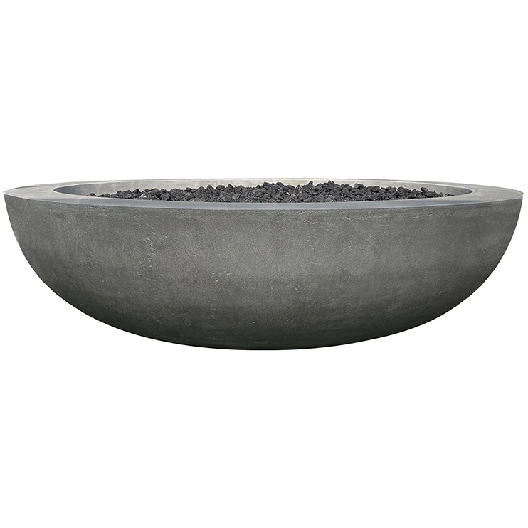 Prism Hardscapes Moderno 70 70-Inch 250,000 BTU Natural Gas Round Fire Pit Bowl With Electronic Ignition - Natural 1 Prism Hardscapes Moderno 70 70-Inch 250,000 BTU Natural Gas Round Fire Pit Bowl With Electronic Ignition - Natural