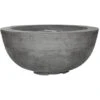 Prism Hardscapes Moderno 8 39-Inch 65,000 BTU Natural Gas Round Fire Pit Bowl - Pewter