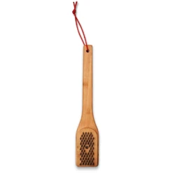 Weber Grills 12-inch Bamboo Grill Brush -BBQ Haven Shop weber bamboo grill brush overhead view